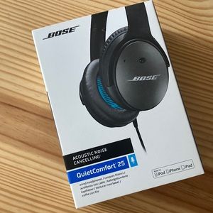 Bose acoustic noise canceling QuietComfort 25 wired headphones
